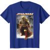 image:imageStar Wars The Book Of Boba Fett Photo Real Poster TShirtRoyal Blue