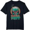 image:imageStar Wars The Book Of Boba Fett Vintage Helmet Logo V2 TShirtBlack