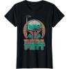 image:imageStar Wars The Book Of Boba Fett Vintage Helmet Logo V2 TShirtBlack