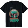 image:imageStar Wars The Book Of Boba Fett Vintage Helmet Logo V2 TShirtBlack