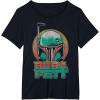 image:imageStar Wars The Book Of Boba Fett Vintage Helmet Logo V2 TShirtBlack