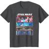 image:imageStar Wars Visions 9th Jedi Stacked Panels TShirtDark Heather Grey