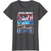 image:imageStar Wars Visions 9th Jedi Stacked Panels TShirtDark Heather Grey