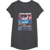 image:imageStar Wars Visions 9th Jedi Stacked Panels TShirtDark Heather Grey