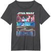 image:imageStar Wars Visions 9th Jedi Stacked Panels TShirtDark Heather Grey