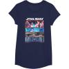 image:imageStar Wars Visions 9th Jedi Stacked Panels TShirtNavy Blue