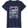 image:imageStar Wars Visions 9th Jedi Stacked Panels TShirtNavy Blue