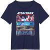 image:imageStar Wars Visions 9th Jedi Stacked Panels TShirtNavy Blue
