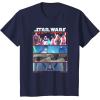 image:imageStar Wars Visions 9th Jedi Stacked Panels TShirtNavy Blue