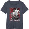 image:imageStar Wars Visions Anime Kanji Poster TShirtHeather Blue