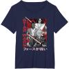 image:imageStar Wars Visions Anime Kanji Poster TShirtNavy Blue