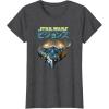 image:imageStar Wars Visions Boba Fett Jets Poster TShirtDark Heather Grey