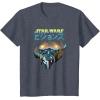 image:imageStar Wars Visions Boba Fett Jets Poster TShirtHeather Blue