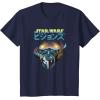 image:imageStar Wars Visions Boba Fett Jets Poster TShirtNavy Blue