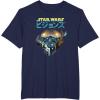 image:imageStar Wars Visions Boba Fett Jets Poster TShirtNavy Blue