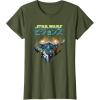 image:imageStar Wars Visions Boba Fett Jets Poster TShirtOlive Green