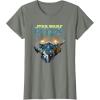 image:imageStar Wars Visions Boba Fett Jets Poster TShirtOlive Heather