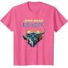 image:imageStar Wars Visions Boba Fett Jets Poster TShirtPink Heather