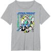image:imageStar Wars Visions Kanji Slant Panels TShirtHeather Grey
