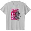 image:imageStar Wars Visions Samurai Grunge Logo TShirtSilver Grey