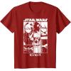 image:imageStar Wars Visions Simple Panel Poster TShirtCranberry Red