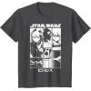 image:imageStar Wars Visions Simple Panel Poster TShirtDark Heather Grey