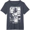image:imageStar Wars Visions Simple Panel Poster TShirtHeather Blue