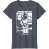 image:imageStar Wars Visions Simple Panel Poster TShirtHeather Blue