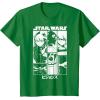 image:imageStar Wars Visions Simple Panel Poster TShirtKelly Green