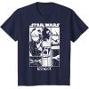 image:imageStar Wars Visions Simple Panel Poster TShirtNavy Blue