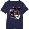 image:imageStar Wars Visions Stacked Panel Poster TShirtNavy Blue