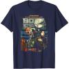 image:imageStar Wars The Book Of Boba Fett Fennec Shand Sunrise Logo TShirtNavy Blue
