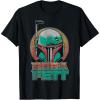 image:imageStar Wars The Book Of Boba Fett Vintage Helmet Logo V2 TShirtBlack