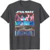 image:imageStar Wars Visions 9th Jedi Stacked Panels TShirtDark Heather Grey