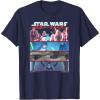image:imageStar Wars Visions 9th Jedi Stacked Panels TShirtNavy Blue