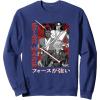 image:imageStar Wars Visions Anime Kanji Poster SweatshirtNavy Blue