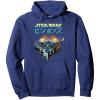 image:imageStar Wars Visions Boba Fett Jets Poster Pullover HoodieNavy Blue