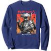 image:imageStar Wars Visions Boba Fett Samurai Poster SweatshirtNavy Blue