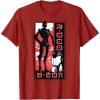 image:imageStar Wars Visions Droid Kanji Box Up TShirtCranberry Red