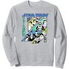 image:imageStar Wars Visions Kanji Slant Panels SweatshirtHeather Grey