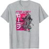 image:imageStar Wars Visions Samurai Grunge Logo TShirtHeather Grey
