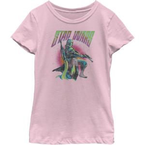 image:imageFifth Sun Girls Book of Boba Fett Fett Explosion Girls Short Sleeve Tee ShirtLight Pink