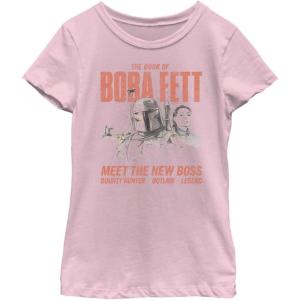 image:imageSTAR WARS Girls Book of Boba Fett Fett Flyer Girls Short Sleeve Tee ShirtLight Pink