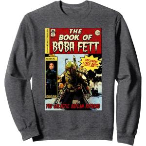 image:imageStar Wars The Book Of Boba Fett Comic Cover SweatshirtDark Heather Grey