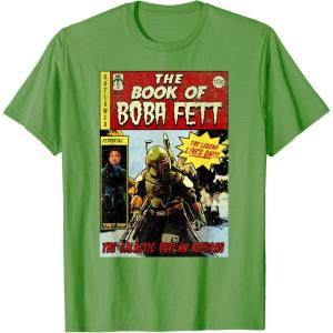 image:imageStar Wars The Book Of Boba Fett Comic Cover TShirtGrass Green