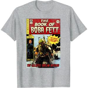 image:imageStar Wars The Book Of Boba Fett Comic Cover TShirtHeather Grey