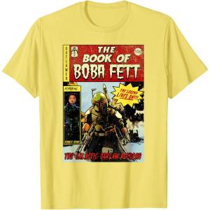 image:imageStar Wars The Book Of Boba Fett Comic Cover TShirtLemon Yellow