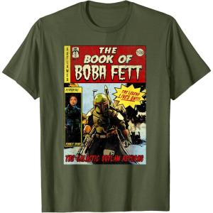 image:imageStar Wars The Book Of Boba Fett Comic Cover TShirtOlive Green