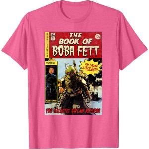 image:imageStar Wars The Book Of Boba Fett Comic Cover TShirtPink Heather