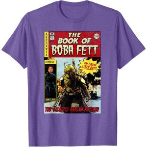 image:imageStar Wars The Book Of Boba Fett Comic Cover TShirtPurple Heather